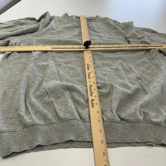 Tommy Bahama Sweater Mens X Large Grey V Neck Knit Pima Cotton - Picture 5 of 6